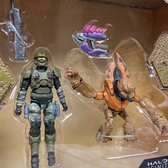 World Of Halo Infinite UNSC Marine VS Grunt Conscript Action Figure Play Set NEW - Picture 2 of 4